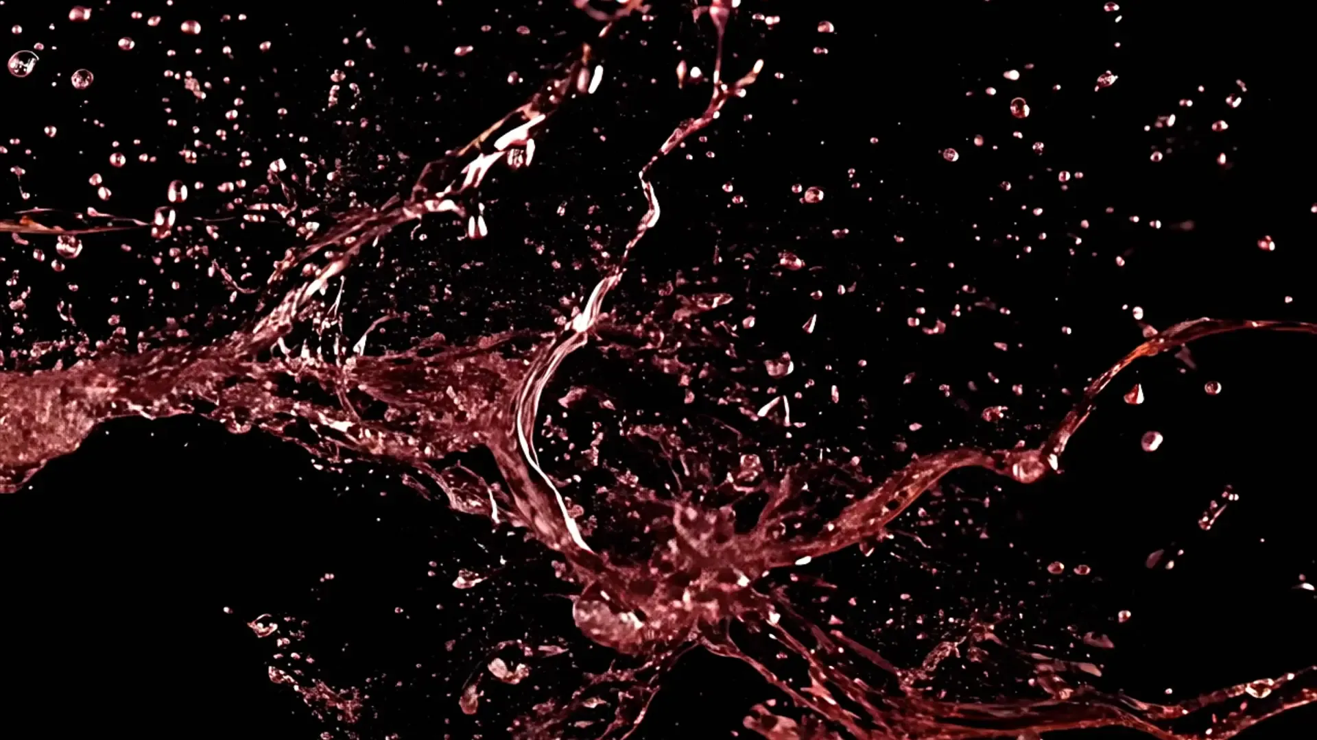 Abstract Red Liquid Explosion Overlay for Title Animation